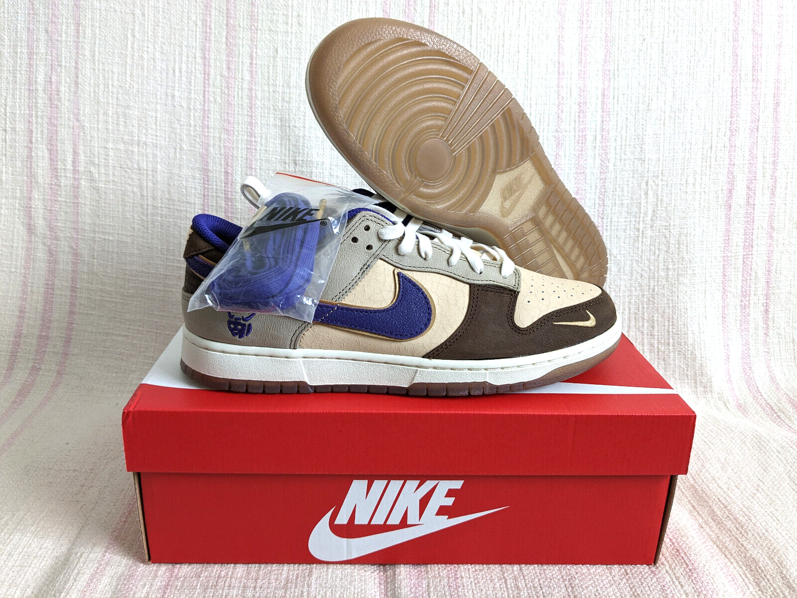 【NIKE】 Dunk Low White Onyx Court Purple DQ5009-268 Size 8-13 Nike Dunk Low PRM Setsubun White Onyx Court Purple