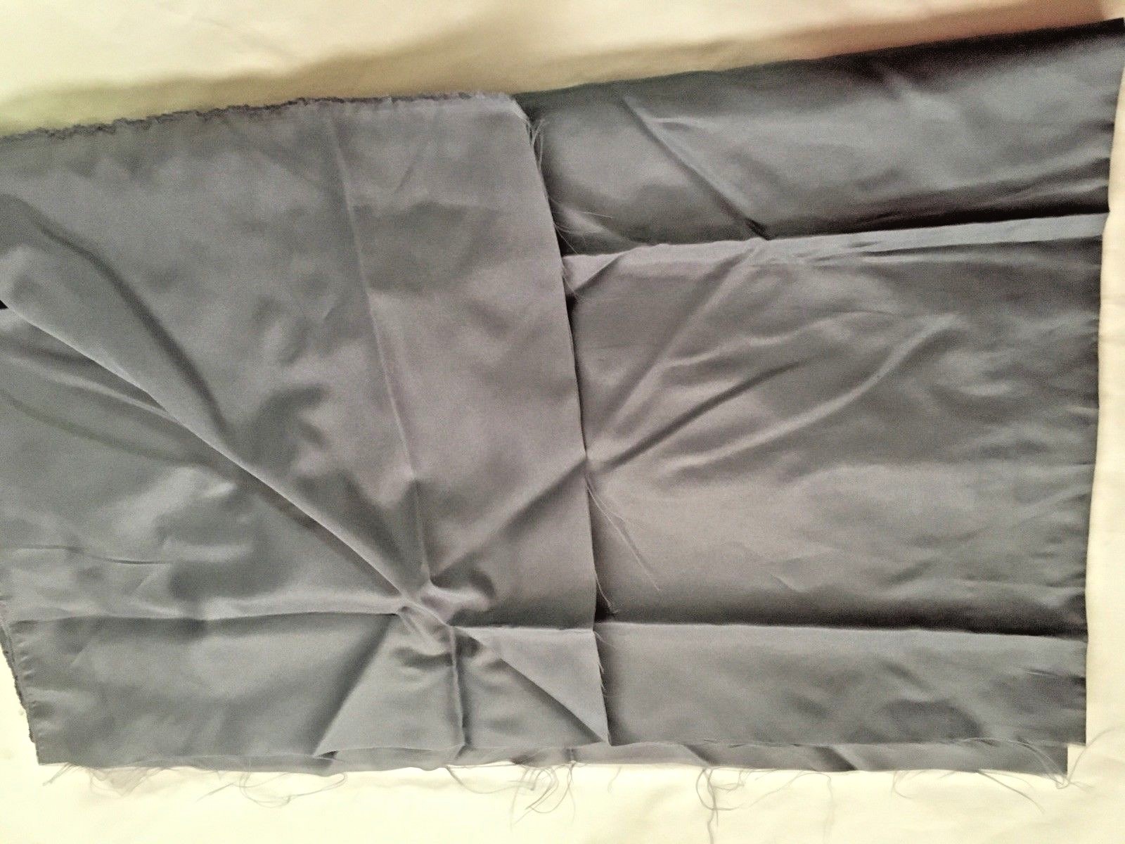 Vintage Wool Fabric Charcoal Gray 71