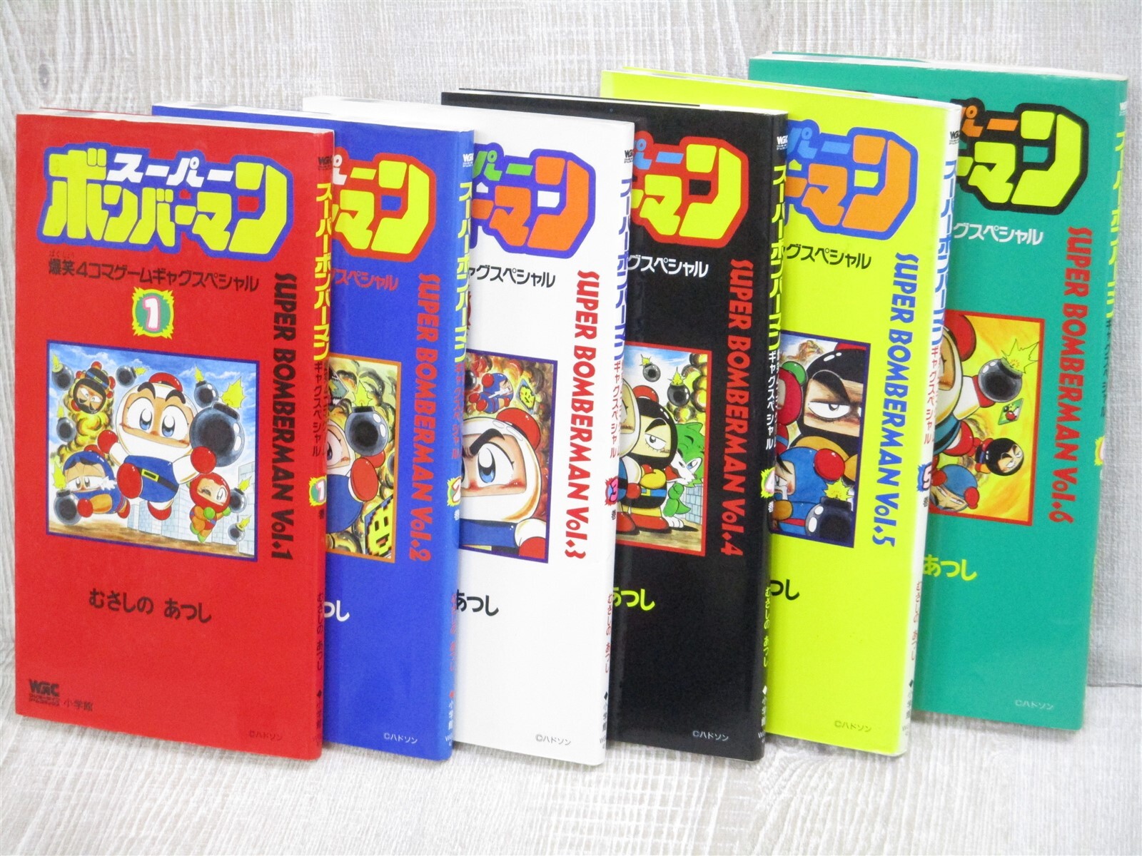 SUPER BOMBERMAN Manga 4 Koma Comic Complete Set 1-6 ATSUSHI