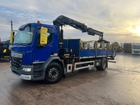 DAF TRUCKS LF 220 18T DROPSIDE FRONT END HMF 1420 CRANE 