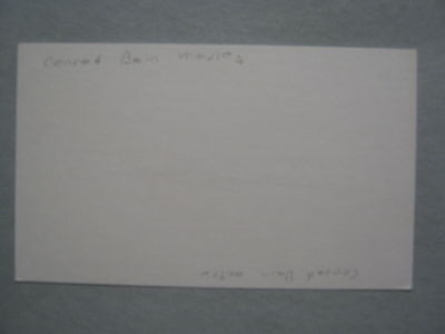 CONRAD  BAIN(Died-2013)(Diff'rent Strokes/Phillip Drummond)Signed 3x5 Index Card