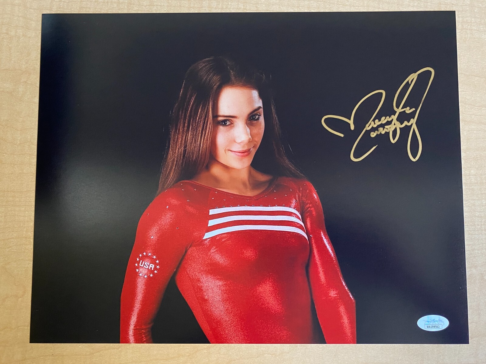 マッケイラ・マロニー直筆サイン入り超大型写真…アメリカの体操選手…金メダリスト MCKAYLA MARONEY Signed Autograph OLYMPICS 11x14 Gymnastics