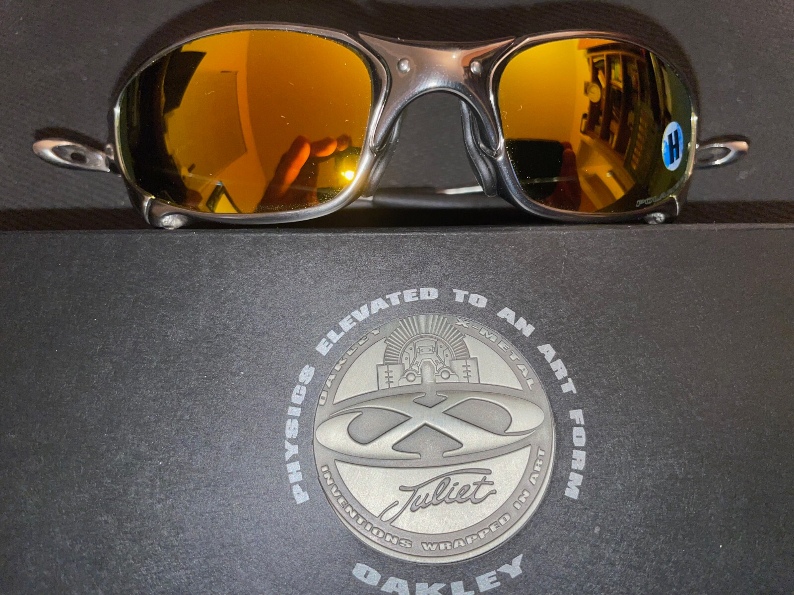 Oakley X METAL JULIET Polished Finish Glasses - Fire