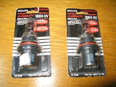 Lot of (2)  Headlight Bulb-Headlamp Lamp Philips 9004HV  HI-VISIBILITY