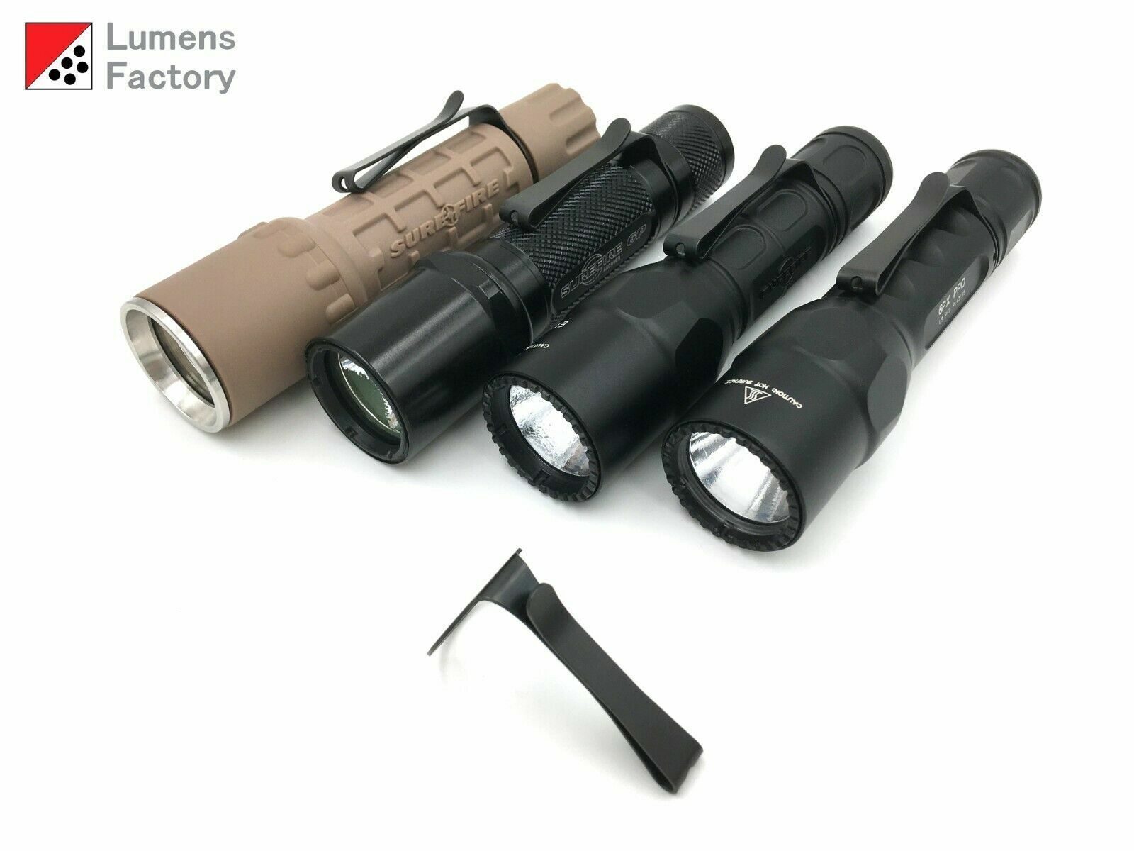 2 Way Clip for Surefire 1 Inch Lights, 6P 9P G2 G3 6PX G2X 2 Way Clip for Surefire 1 Inch Lights, 6P 9P G2 G3 6PX G2X