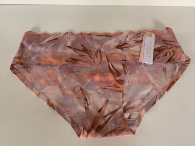 NEW DANSKIN Intimates Scalloped Edge Floral Seamless Panties Women s Size S NWT!