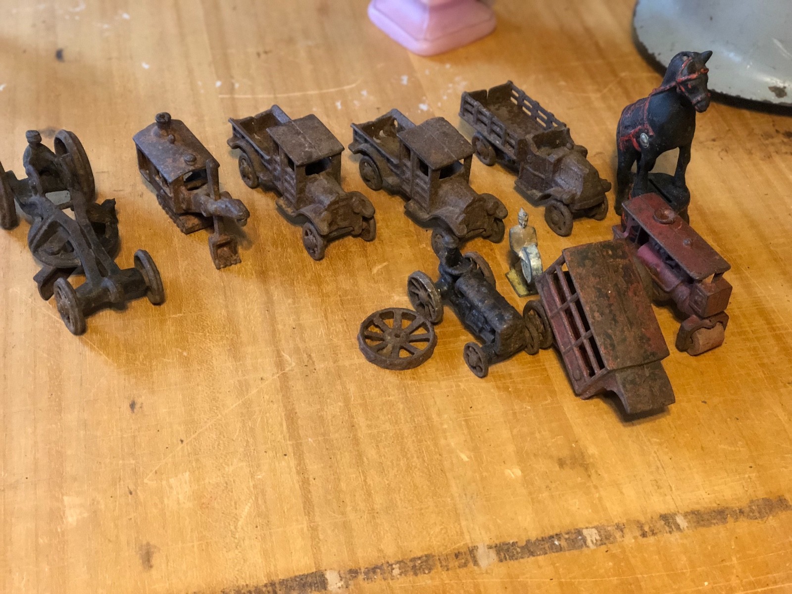 Vintage Antique Cast Iron Toys ORIGINAL SHAPE