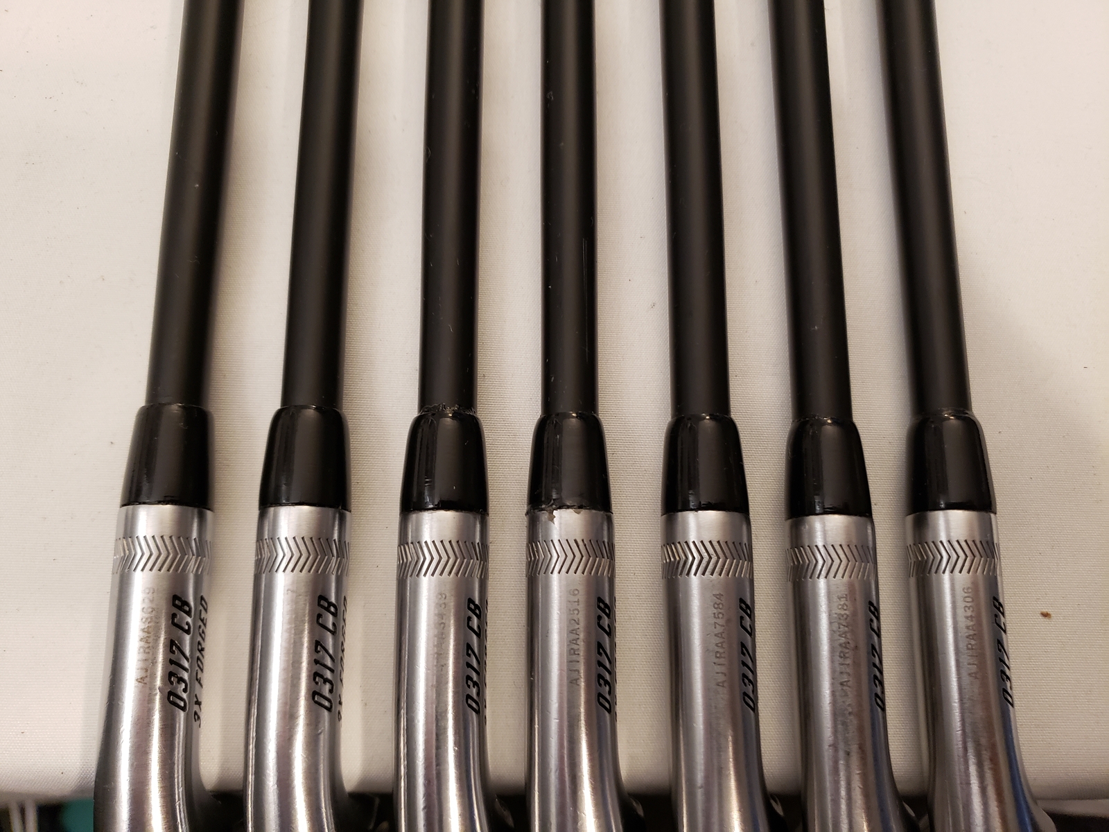 Used PXG 0317 CB Iron Set (4-PW) 7 Irons - KBS TGI 95 - Stiff - RH