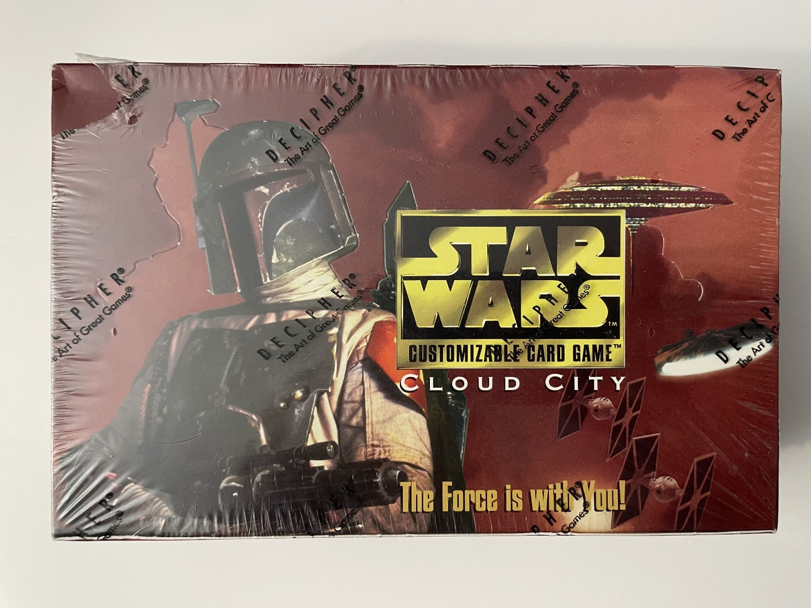 1997 Star Wars CCG Decipher Cloud City 60 Booster Pack Factory Sealed Box damage