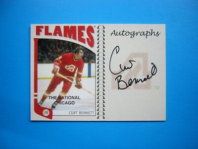 2004/05 IN THE GAME FRANCHISES CARD #A-CBN CURT BENNETT THC AUTO AUTOGRAPH ITG