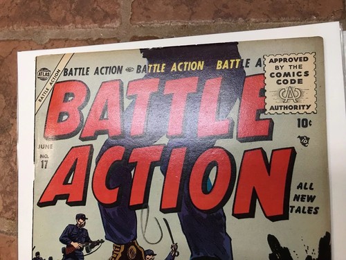 Battle Action #17 (1955) 7.0 OW Altas War High Grade