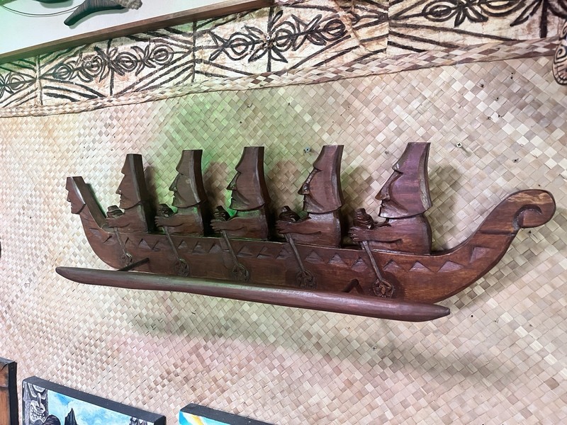 New 3’ Easter Island Moai style Canoe And Or Towel