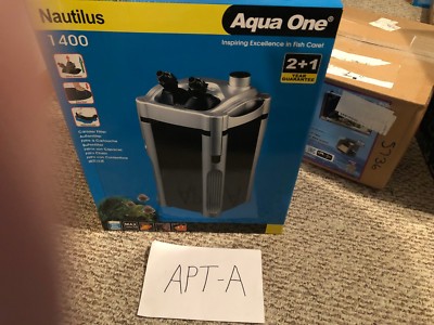 Aqua One A194114 Nautilus 1400 Canister Filter for Fresh&Marine Tanks, Reptiles