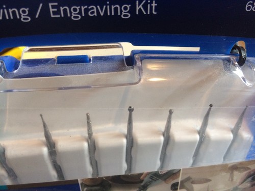 Dremel 689-03 11 Piece Rotary Tool Carving Engraving Kit 2 Diamond Points NEW