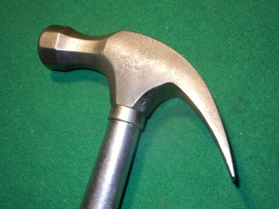 nice 1 1/2 lb claw hammer with steel shank