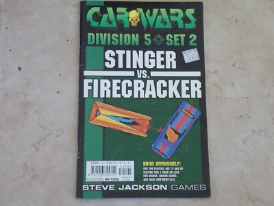 Car Wars: Division 5: Set 2: Stinger vs Firecracker Steve Jackson Games Micro