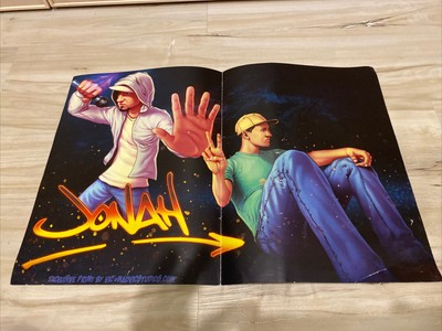 KJ-52 Autographed Jonah 17x11 Poster  Folded Christian Hip Hop