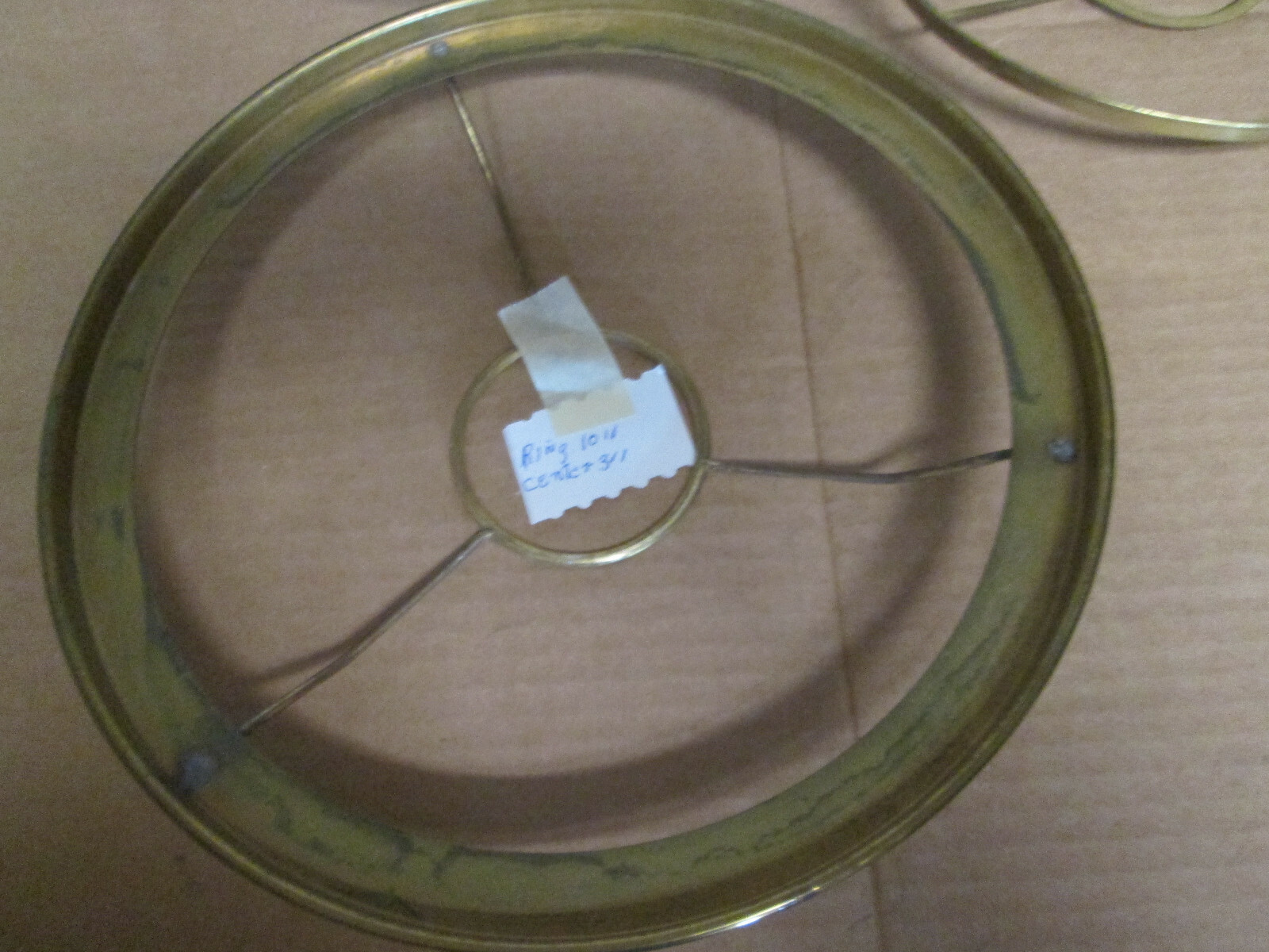 Lot of 3 Vintage aladdin Lamp Shade Rings 2~ 10