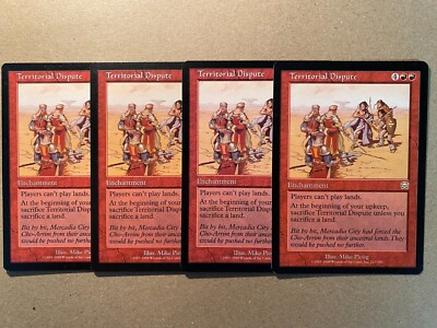 MTG 4x Territorial Dispute Mercadian Masques Legacy Magic the Gathering x4 NM