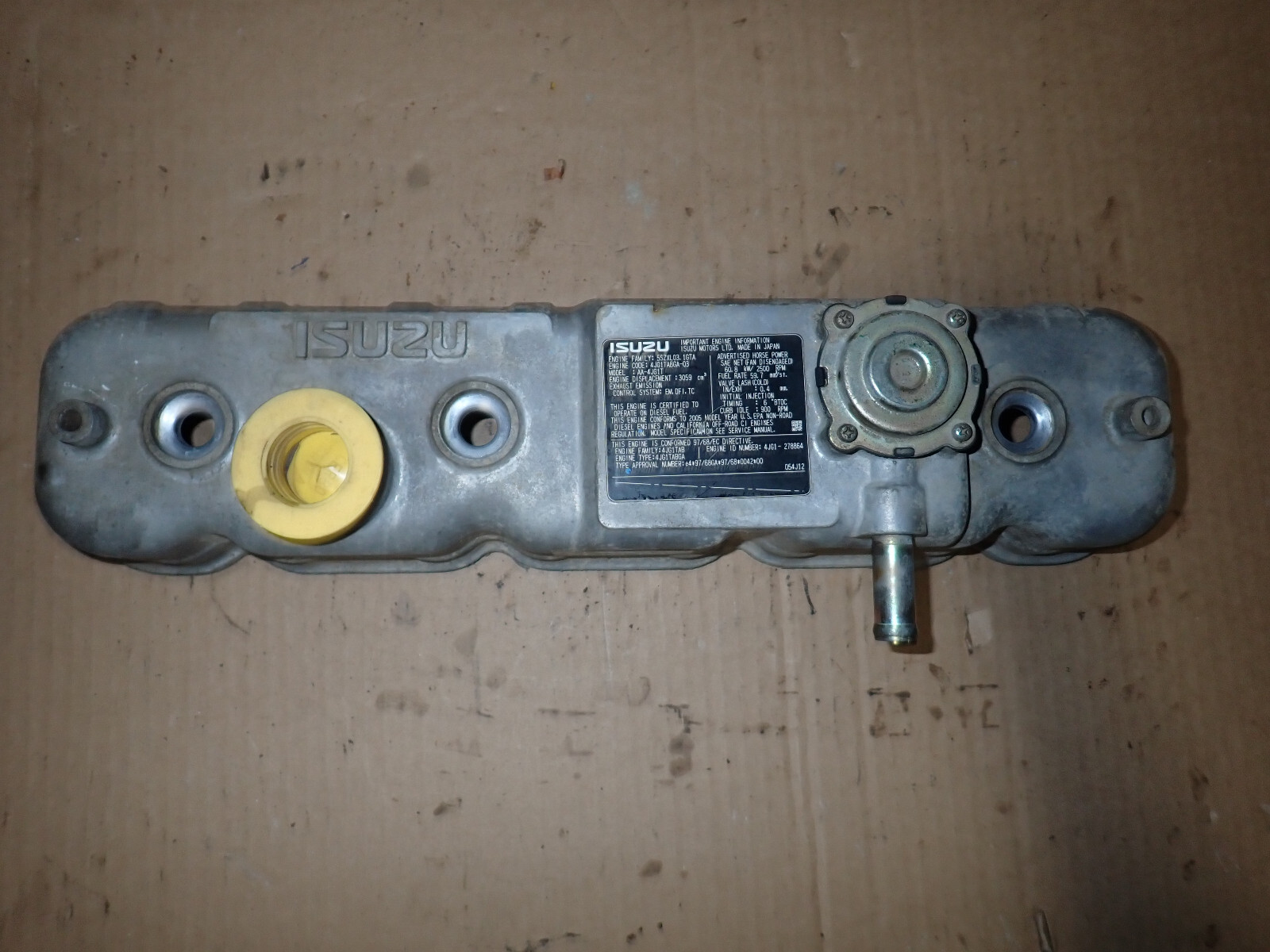 REVI 4点セット Isuzu 4JG1T Diesel Engine Valve Cover 8972326750 John Deere