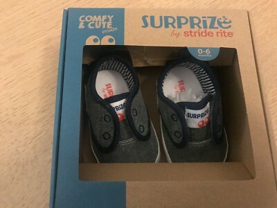 Surprise by Stride rite shoes baby size 0-6 months soft sole New!