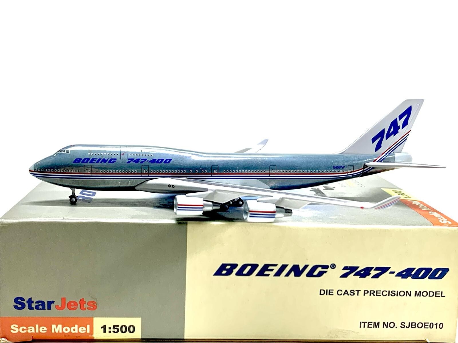 StarJets / Herpa Scale 1:500 Boeing 747-400 N401PW SJBOE010