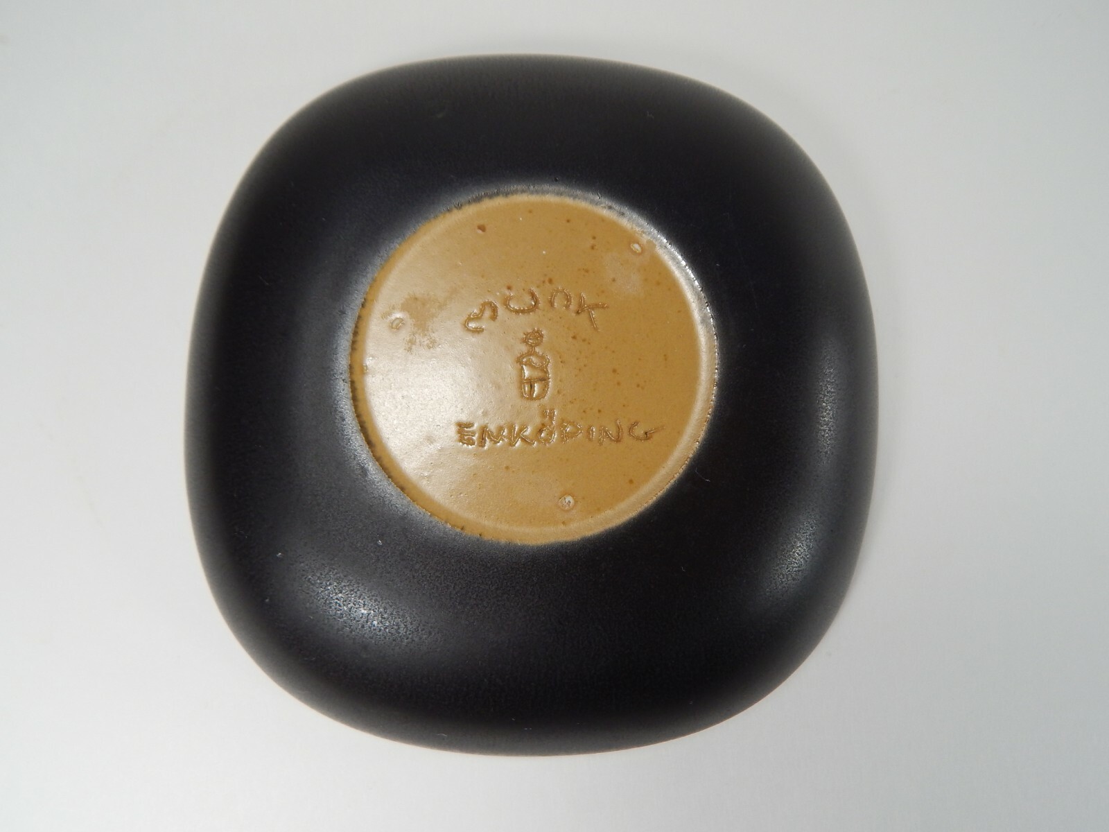 MUNK ENKOPING Keramik Viking Ship Scandinavian Pottery Dish/Tray. Made in Sweden