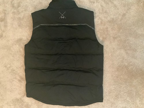 Pre-owned Under Armour $800 Men's 2xl  100% Cashmere Coldgear Infrared Vest 1265266-001 In Black