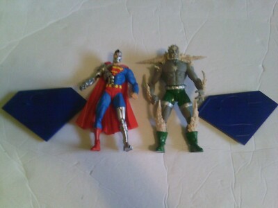 DC Direct Series 1 Cyborg Superman & Doomsday 7-inch Action Figures Loose