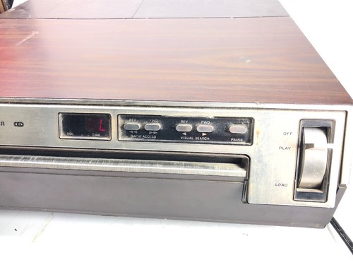 Zenith video disc player antiqu vintage VP2000  VP 2000 RARE CED AS IS POWERS UP