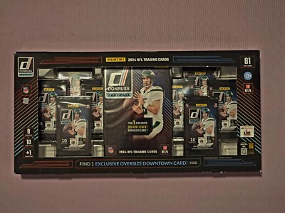 2024 DONRUSS NFL COSTCO TRADING CARD SEALED BOX W/ JUMBO DOWNTOWN 