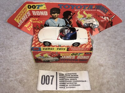 Купить corgi 336 james bond toyota 2000 gt orig with working trunk