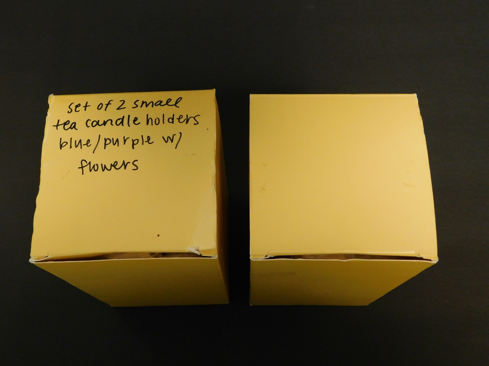 Pair Ceramic/Porcelain Pillow/Taper Candle Holders 4.5