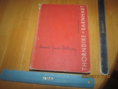 Advanced Junior Dictionary by E. Thorndike & Clarence Barnhart (1968, Hardcover)
