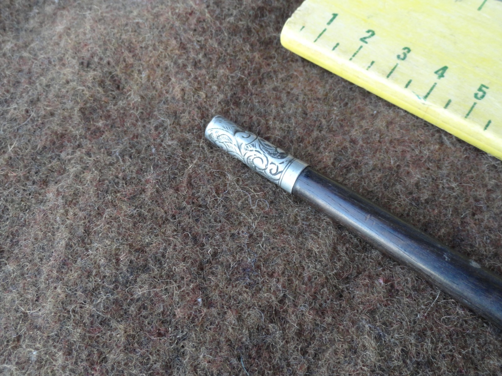 Rare Only One Known Yeadon Brass Band June 15th 1889 Silver Conductors Baton