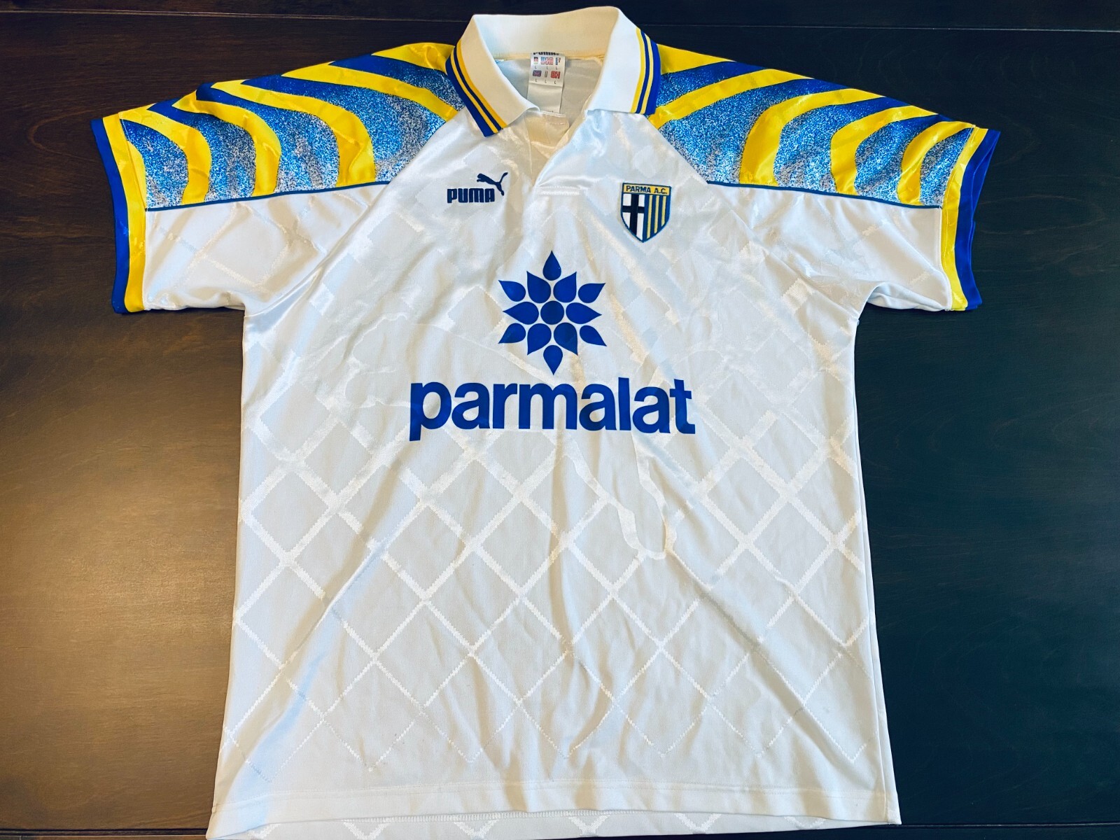 ウェア Palma AC 01/02  jersey 1995-1996-1997 Parma AC Jersey Shirt Maglia Away Yellow