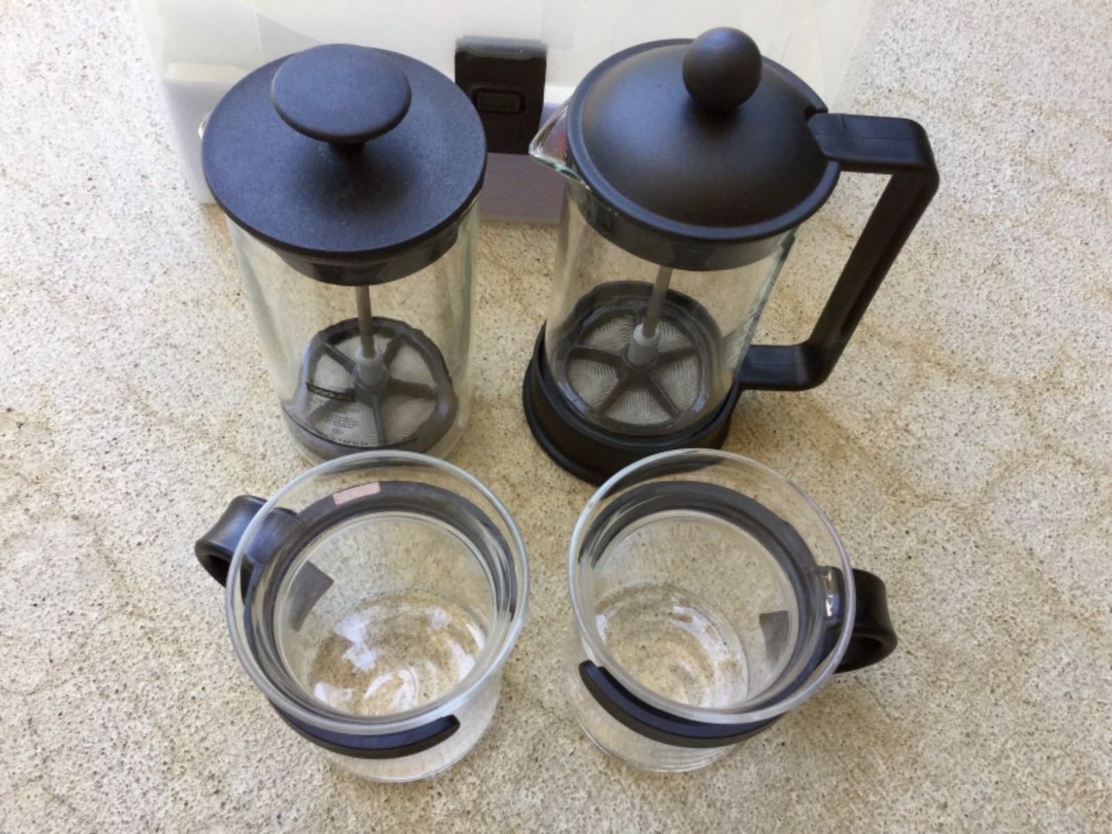Bodum Cappucino For Two Brazil Coffee Maker Mini Aerius Milk Frother Set