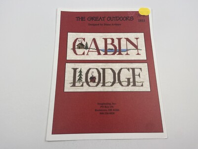 Imaginating The Great Outdoors Cabin Lodge Counted Cross Stitch Pattern