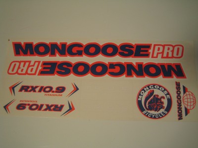mongoose bike decals