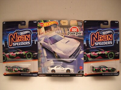 Hot Wheels Premium Car Culture Ronin Run Neon Speeder Lot Mazda RX7 Pandem Drift