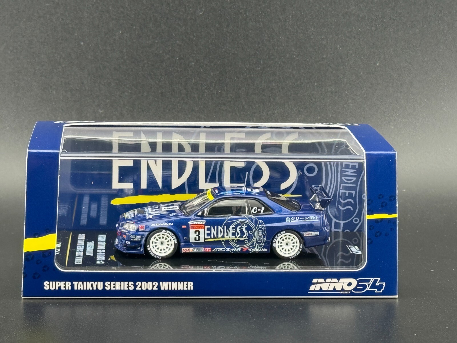 Inno64 Nissan R34 GT-R Endless ADVAN Super Taikyu 2002
