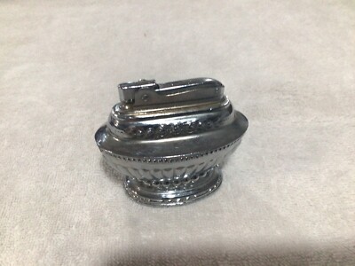 Vintage ATC Super Deluxe Automatic Table Cigarette Lighter - Chrome - Japan