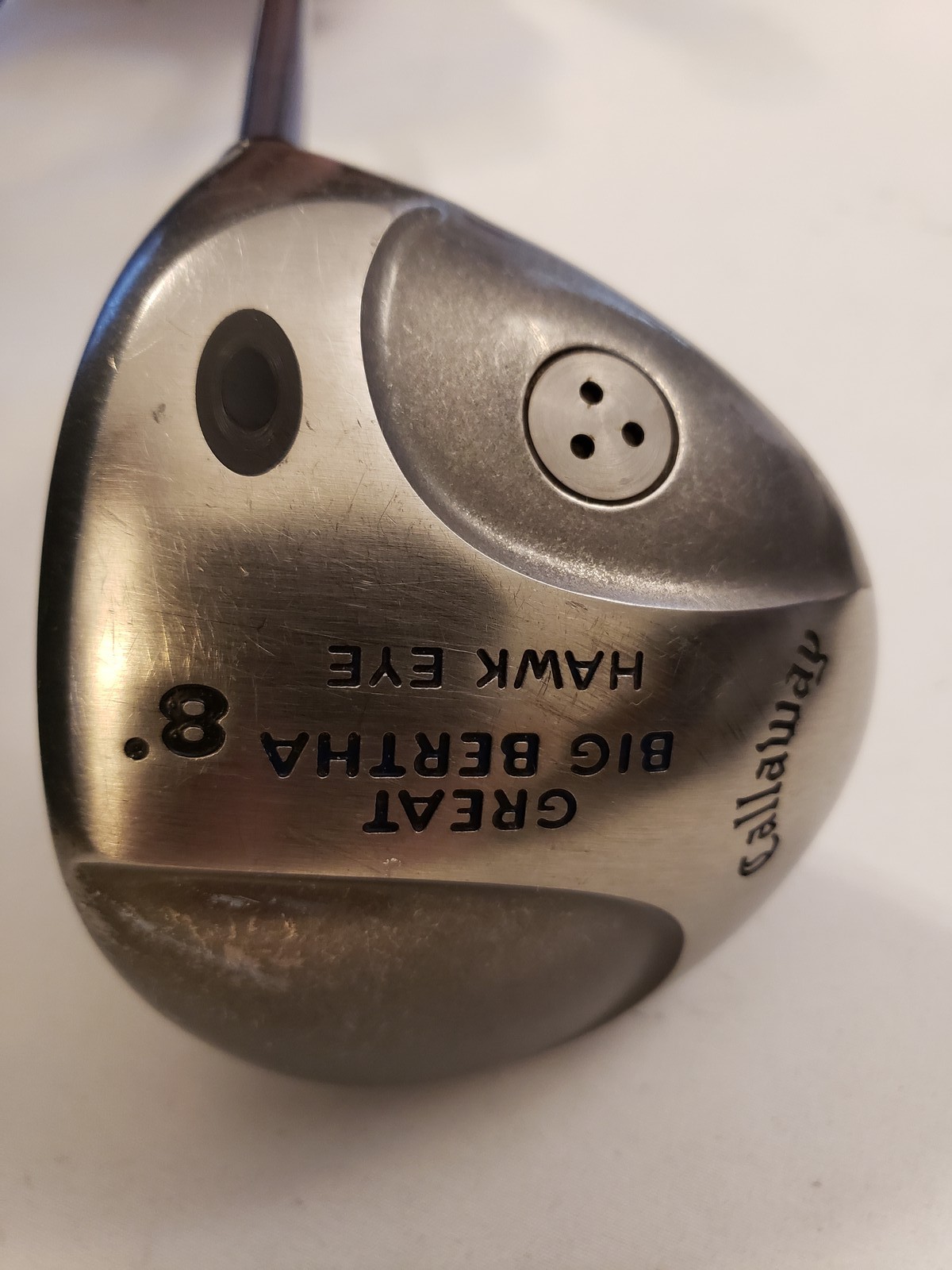 Used Callaway Great Big Bertha Hawk Eye Driver 8* - RCH 90 - Stiff Firm - RH