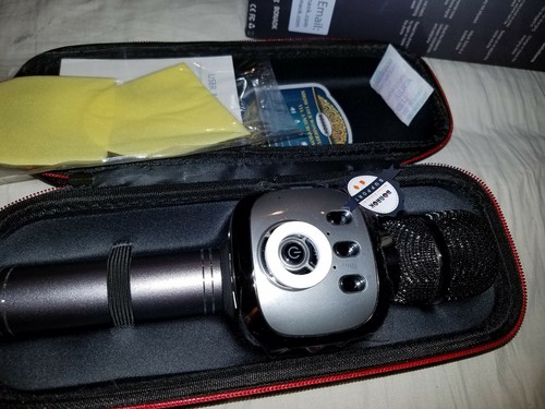 BONAOK Upgraded Wireless Bluetooth Karaoke Microphone LEDs Dual Sing FREE SHIP