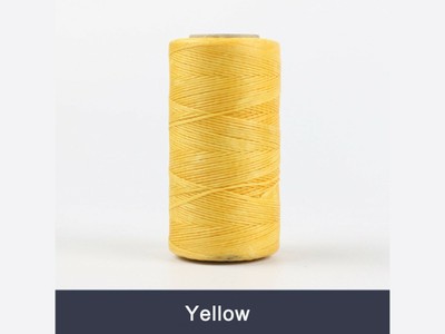 Flat Waxed Polyester Cord 0.8MM 284y /Spool Waxed String Thread for Sewing