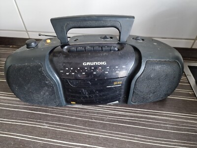 Grundig radio player, Tragbar, Retro, Blau, Vintage