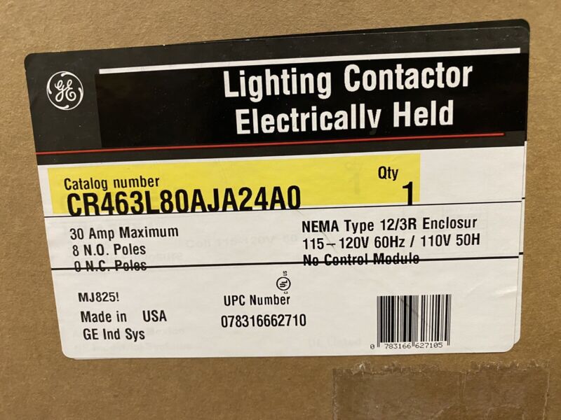 GE Lighting Contactor CR463L80AJA24A0