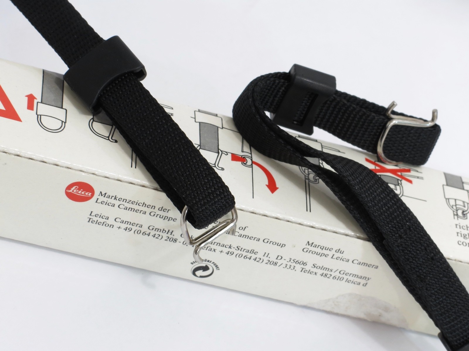 NEW IN BOX LEICA 35MM RANGEFINDER CAMERA STRAP FOR M3 M6 M7 MADE IN GERMANY NIB