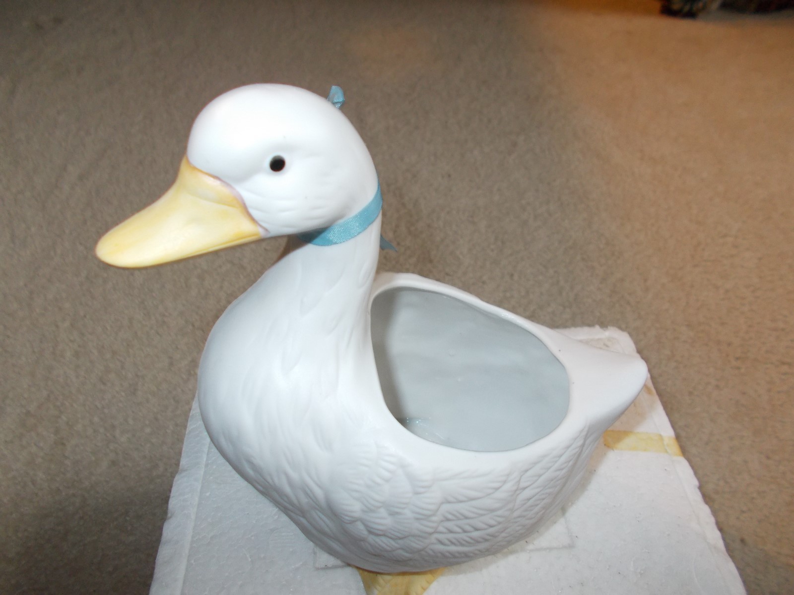 HOMCO GOOSE PLANTER NIB