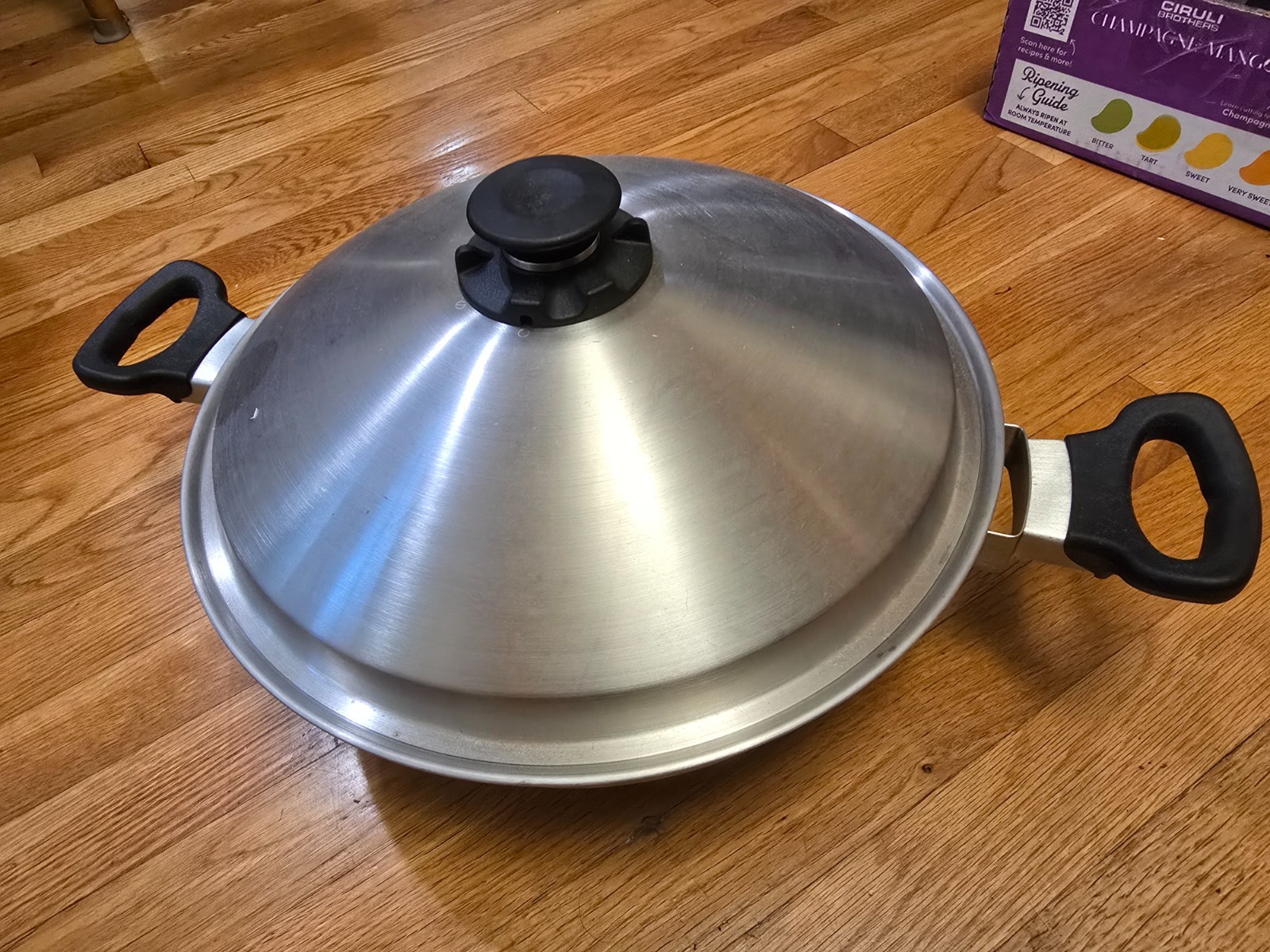Amway Queen Wok 未開封 KCTN05104 ICK1227C Amway Queen Wok, Chinese-style stainless steel wok 14